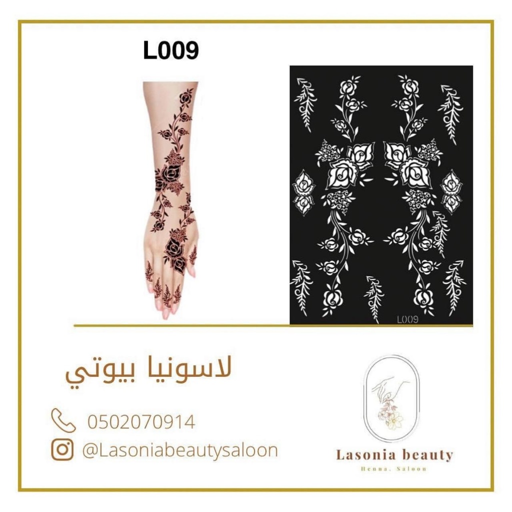Henna sticker L009