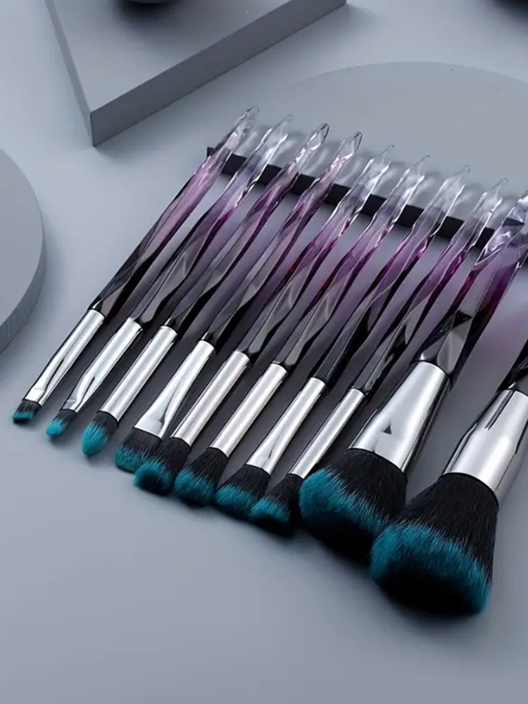 Crystal Makeup Set Brush - 10 pcs