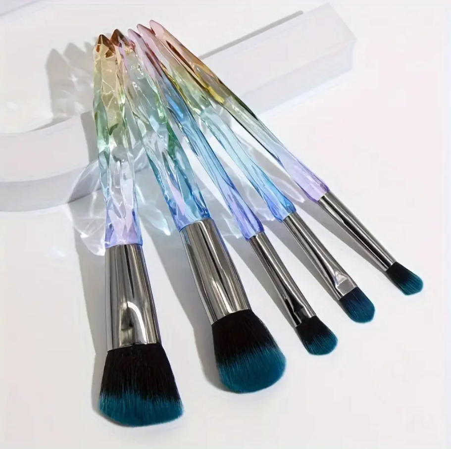 Crystal Makeup Set Brush - 5 pcs