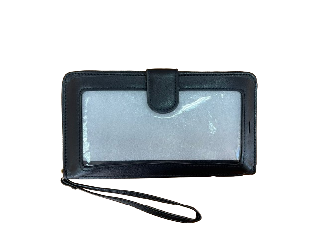 Cash wallet with phone holder