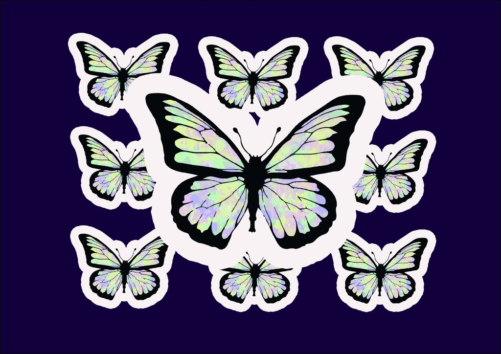 Butterfly sticker