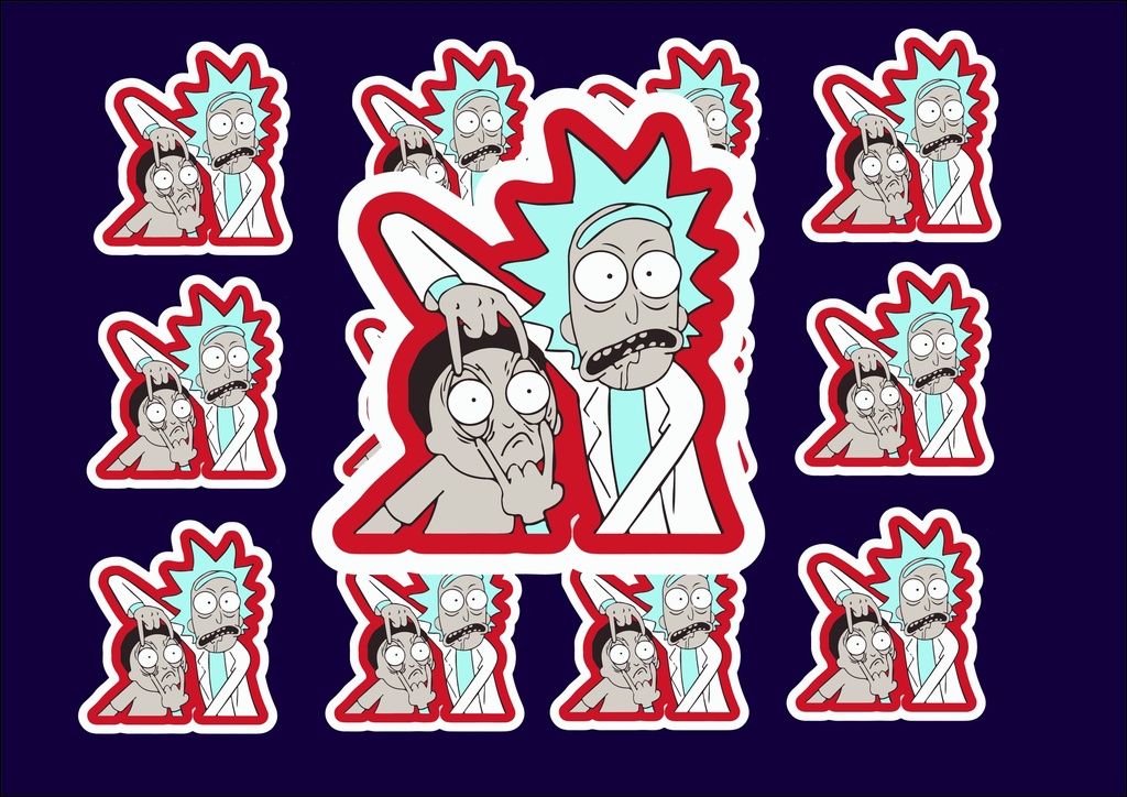 Rick and Morty sticker