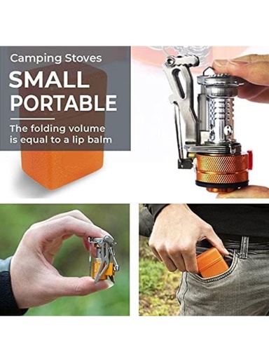 SMALL PORTABLE GAS STOVE  BUILT IN  WITH LIGHTER WITHOUT GAS