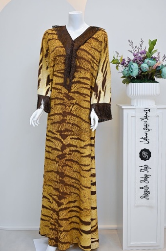 Tiger Print Dress - Free Size